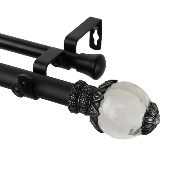 Rod Desyne Beam Double Curtain Rod - Black