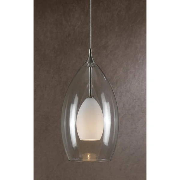 Cal Lighting One Light Pendant - UP-1045/6-BS