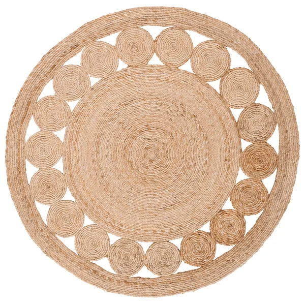 Safavieh Handmade Natural Fiber Estebana Casual Jute Rug - 9& x 9& Round