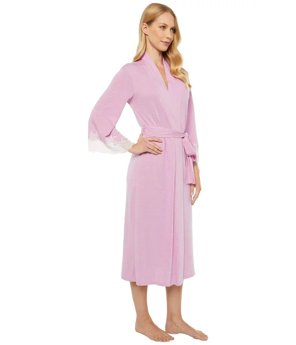 Natori Luxe Shangri-La Robe Heather Fuchsia, S (Women's 6-8)