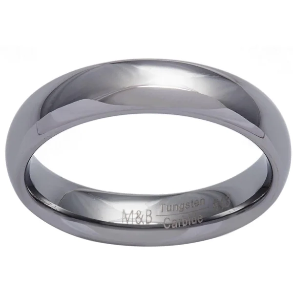Men's Tungsten Carbide Dome Wedding Band (5.5 mm) - 7.5