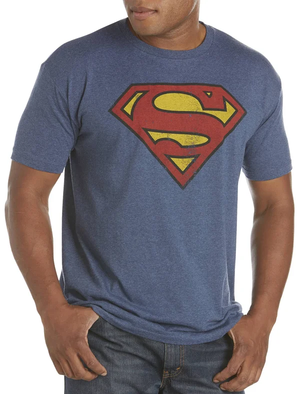 Men's Big & Tall True Nation Classic Superman Logo Graphic Tee - Size: 4XL