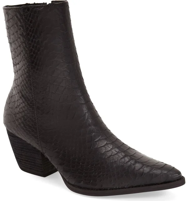 Matisse Caty Western Pointed Toe Bootie - Black - 8 W