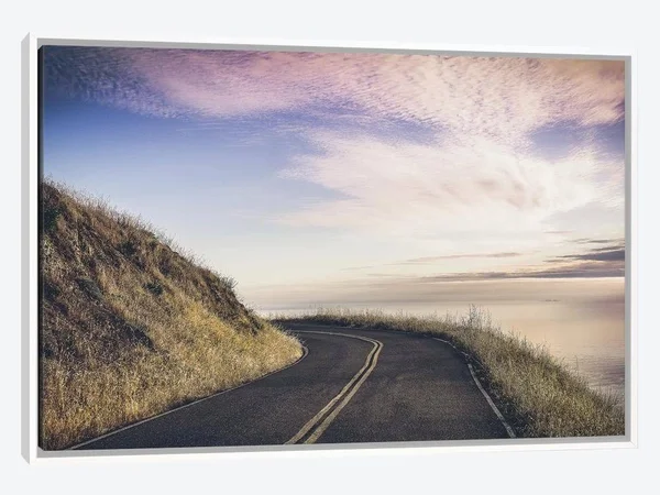 Framed Canvas Art (White Floating Frame) - Turning Until by Eunika Rogers ( scenic & landscapes > Nature > trails, P