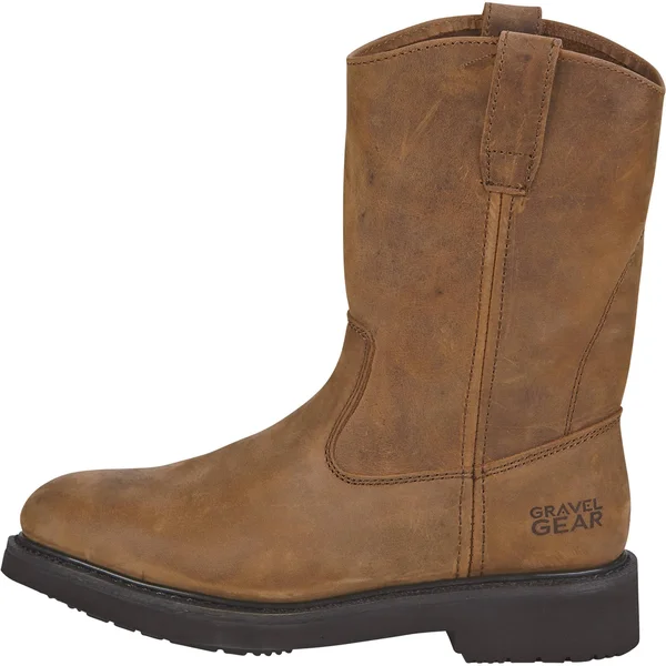 Gravel Gear Men's 10inch Wellington Boots - Brown, Size 11