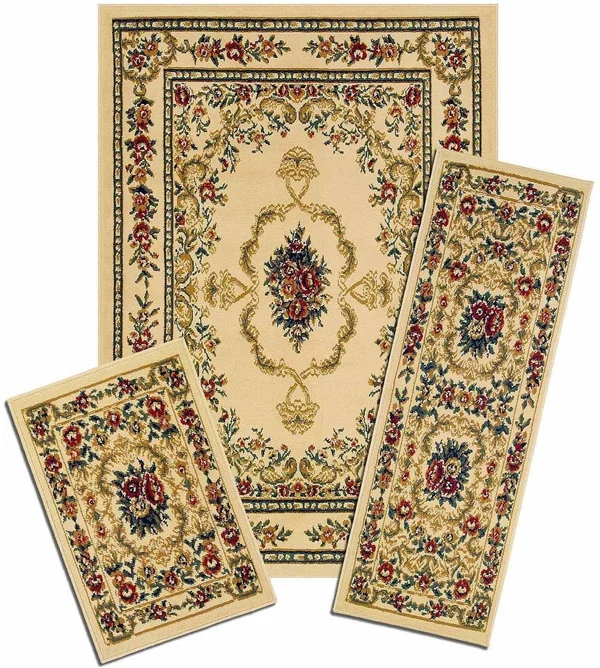 Capri 3 Piece Rug Set - Savonnerie