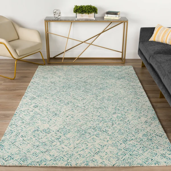 Addison Rugs Delilah 2&3x22 x 7&6x22 Diamond Wool Runner Rug in Marigold Gold