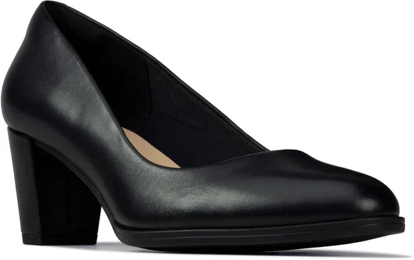 Clarks Women's Kaylin60 Pump, Size: 8, Black Leather