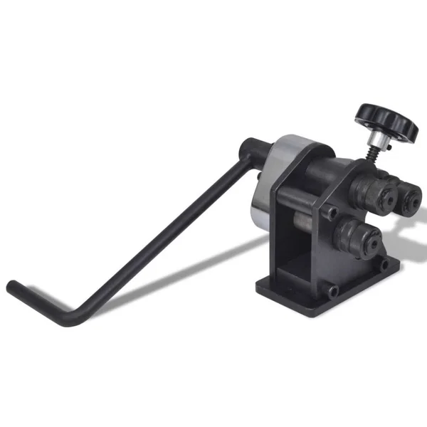 vidaXL Manual Roll Bending Machine Cast Iron Workbench Rolling Bender Tool 141317