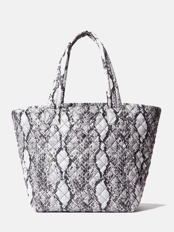 MZ Wallace Grey Snake Oxford Medium Metro Tote