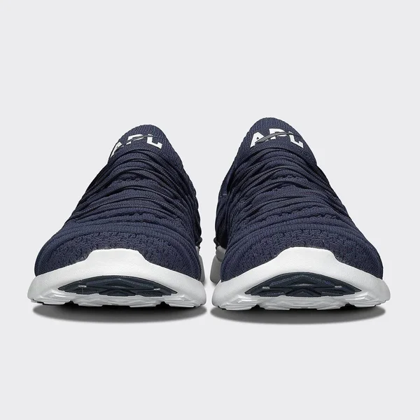 APL Women's Techloom Wave Navy/White Shoes in Size 8, Athletic Propulsion Labs