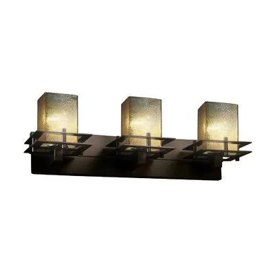 Donashia 3-Light Vanity Light Latitude Run Finish: Dark Bronze, Shade Pattern: Almond