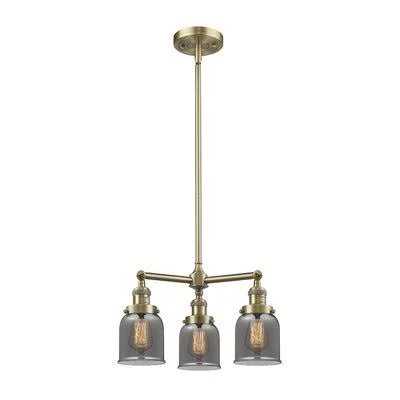 Adalbert 3 - Light Shaded Classic Chandelier 17 Stories Finish: Antique Brass, Shade Color: Plated Smoked, Bulb Type: 3.5 Watt V