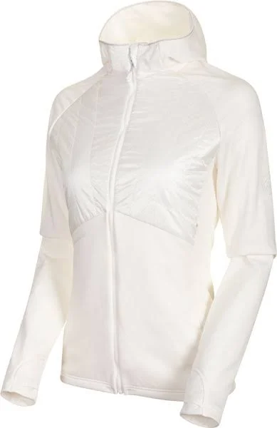 Mammut Aconcagua Light Hybrid Hooded Jacket - Women's Bright White - Xs
