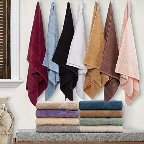 Superior 100% Long Staple Combed Cotton 8 Piece Hand Towel Set White