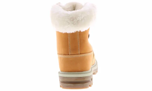 Lugz Boys& Empire Hi Fur Work Boot - Size: 4, Wheat