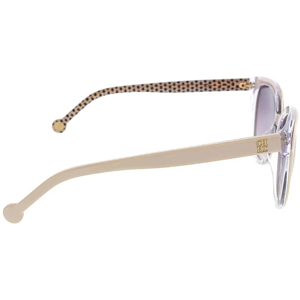 Carolina Herrera Designer Sunglasses SHE694-0AR7 in Ivory Crystal
