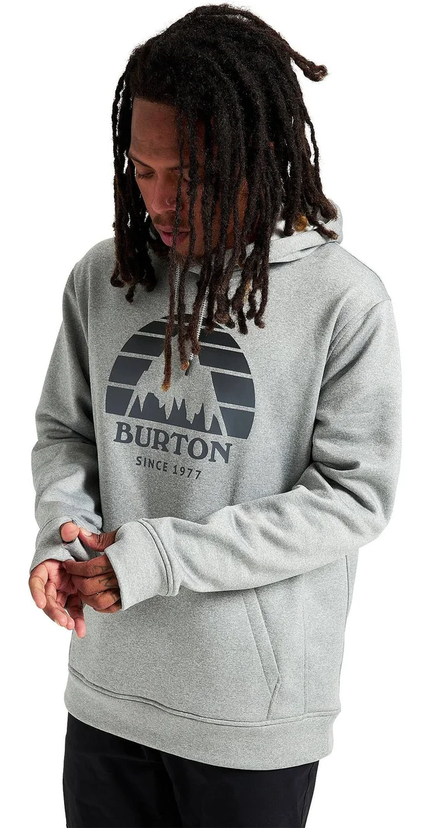 Kids& Burton Oak Pullover Hoodie Winter 2021-2022 M, Gray Heather