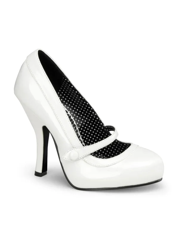 Pinup Couture CUTIEPIE-02 - White Patent