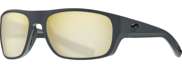 Costa Del Mar Tico 580G Polarized Sunglasses, Matte Gray/Sunrise Silver Mirror
