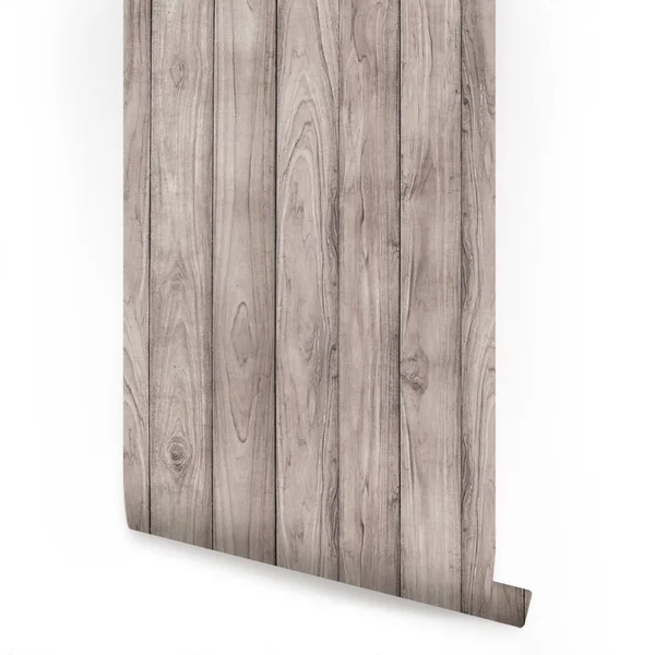 Simple Shapes Wood Peel and Stick Wallpaper - Grey