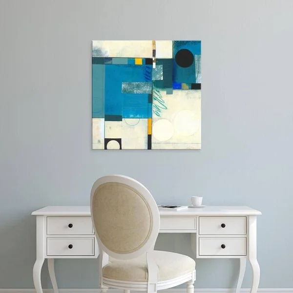 Easy Art Prints Deborah T. Colter's 'Calypso Blue I' Premium Canvas Art (40 x 40)