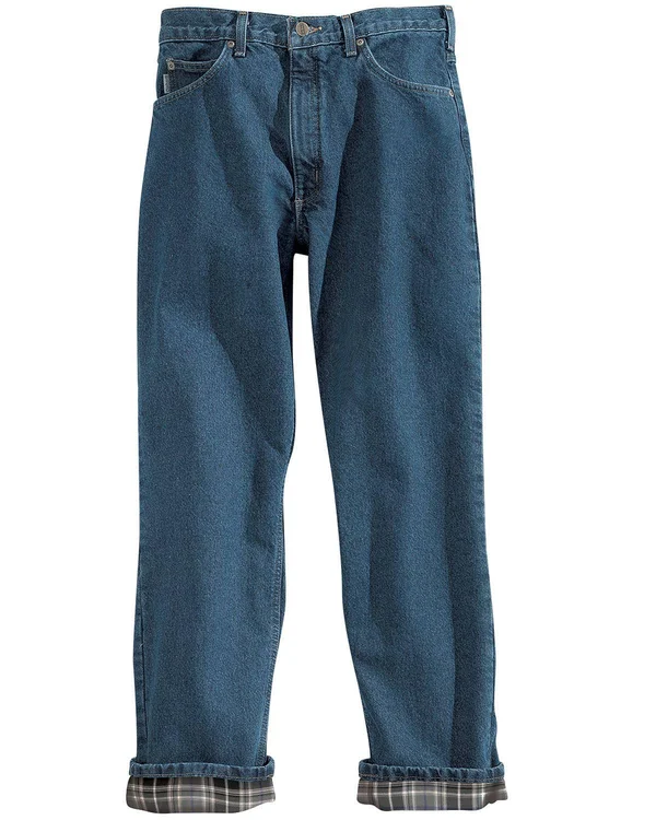 Carhartt Men's Relaxed Fit Jean-Straight Leg/Flannel-Lined