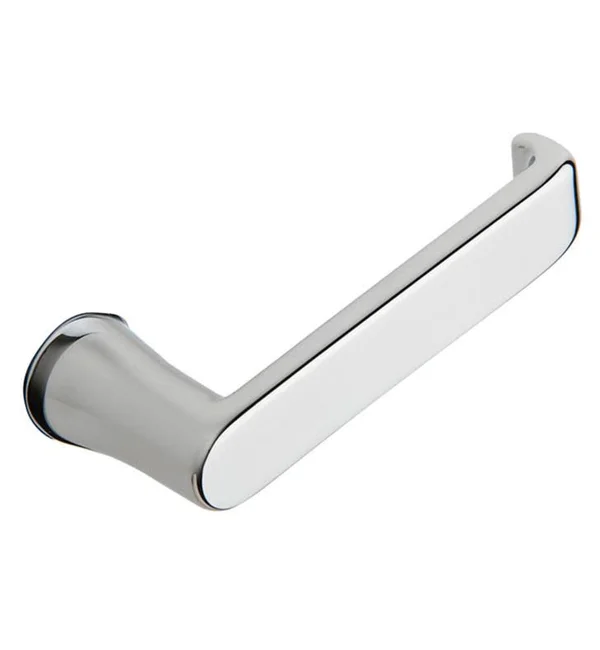 Baldwin 5105031RMR Single Right Hand Estate Lever Minus Rosettes in Non Lacquered Brass