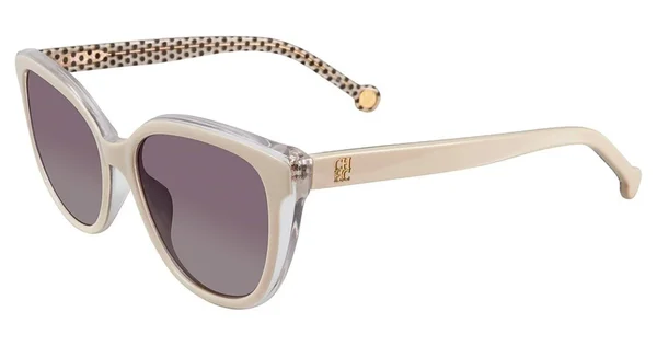 Carolina Herrera Designer Sunglasses SHE694-0AR7 in Ivory Crystal