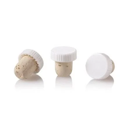 Widgetco 19.5mm Natural T-Cork with White Top - Size: 500