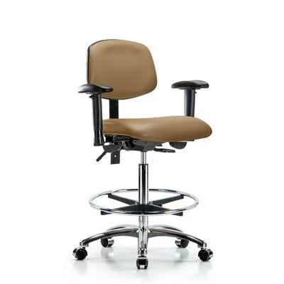 Symple Stuff Anna Drafting Chair - Gray