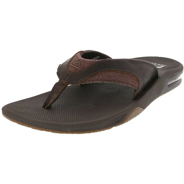Reef Men's Leather Fanning Brown - 9