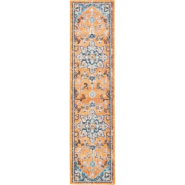 2&2x22 x 12& Runner Area Rug - Orange, Safavieh