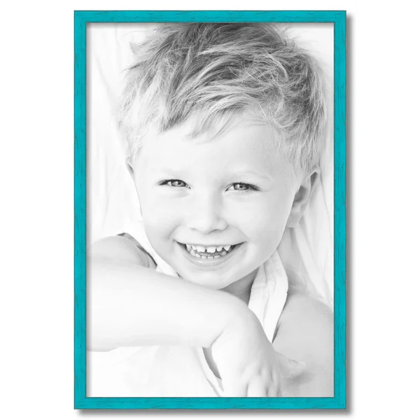20x30 Turquoise Wood Picture Poster Frame for 30x20 Photo WOM-SM-ECO095-TUR-20x30 by ArtToFrames