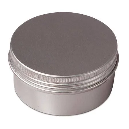 576ea - 3 oz Aluminum Screw Top Tin Can with PE Cushion by Paper Mart, White