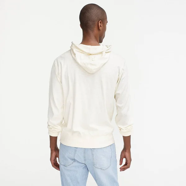 J.Crew Mens Garment-Dyed Slub Cotton Hoodie (Size X-Small)