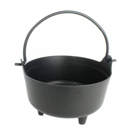 Pmu Halloween Dutch Kettle Cauldron 14 inch Black Plastic Party Accessory - Great for Harry Potter Theme Parties (1/Pkg) Pkg/3