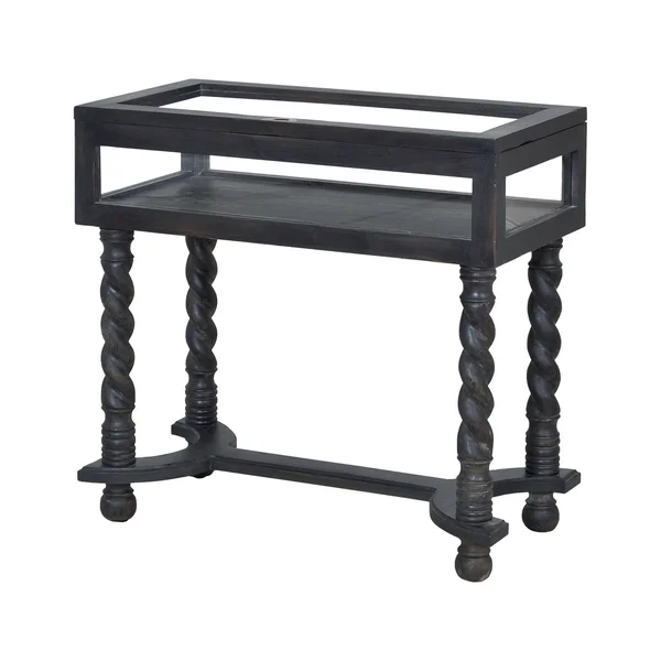Barley Twist Display Table in Ash Black Stain (7115535)