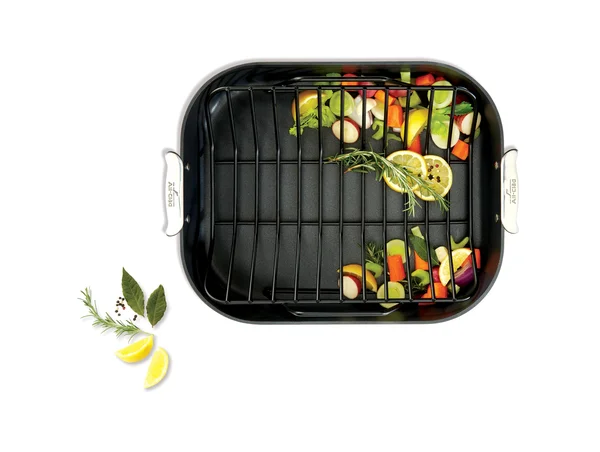 All-Clad, E7649764, HA1, Hard Anodized Nonstick 13x22 x 16x22 Roaster