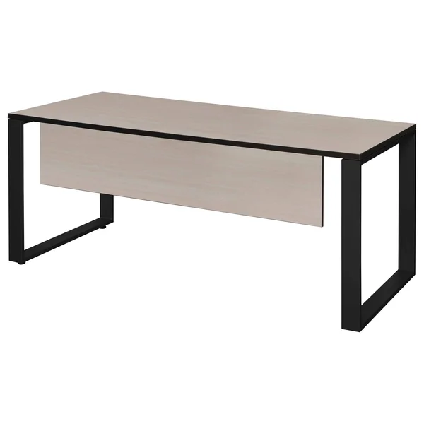 Structure 60x22 x 30x22 Training Table with Modesty Panel- Maple/Black
