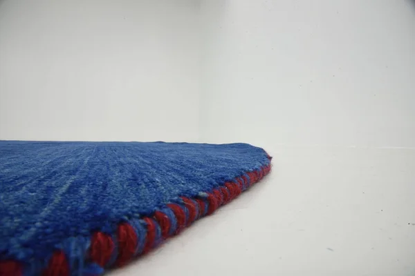 Unique Loom Solid Gava Blue 9 ft Round Area Rug