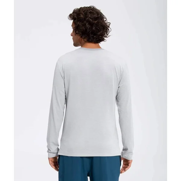 The North Face Men's Wander Long Sleeve Shirt Monterey Blue Heather - S