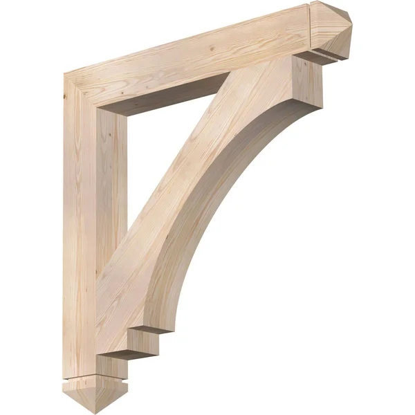 Ekena Millwork BKT06X42X42IMP03SDF 5 1/2x22W x 42x22D x 42x22H Imperial Arts & Crafts Smooth BRACKET - Douglas Fir