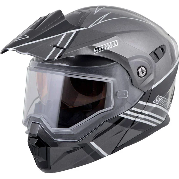 Scorpion EXO-AT950 Helmet - Teton (XX-Large) (Black/Grey)