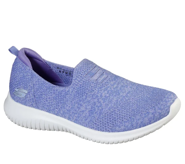 Women's Skechers Ultra Flex Harmonious Slip-On Sneaker - Purple - Size 8.5