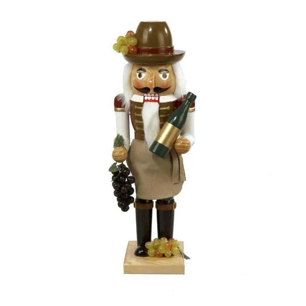 Kurt Adler J1160 Wooden Wine Grower Nutcracker, 15-inch