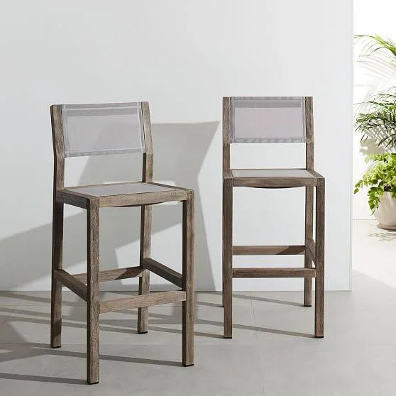 West Elm Portside Bar Stool, Driftwood