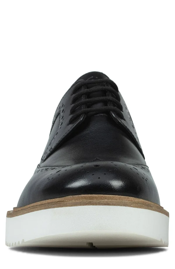 Men's Clarks Ernest Limit Wing Tip Oxford, Size: 7, Black