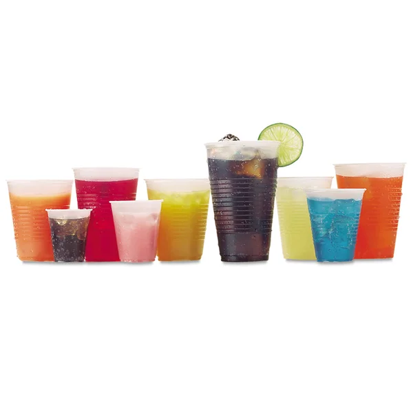Fabri-Kal RK Crisscross Cold Drink Cups, 3 oz, Clear