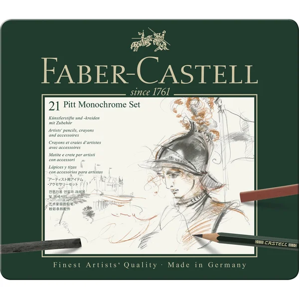 Faber-Castell Pitt Monochrome Tin 21/Set